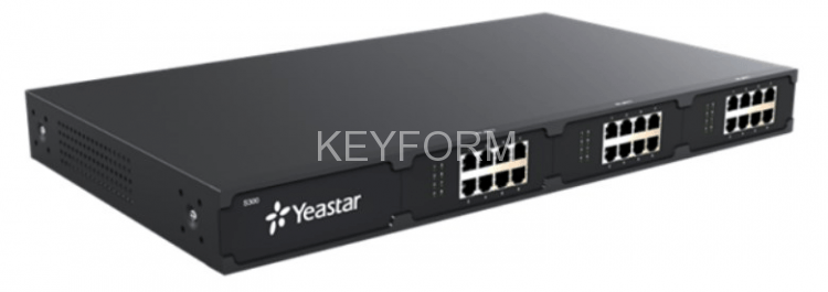 YEASTAR S300, 300 (до 500) абонентов и 60 (до 120) вызовов, PRI, MFC R2, SS7, поддержка FXO, FXS, GSM, BRI, шт