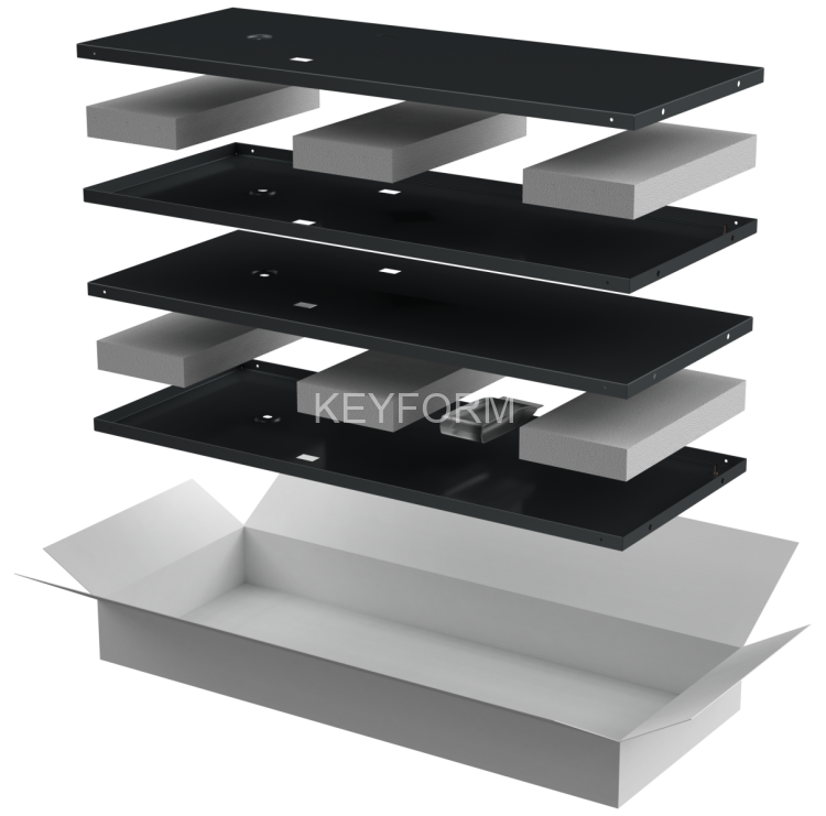 ITK LINEA N Компл. стенок боковых 1000мм шкафа 47U чер. ITK LN05-47UX1-X