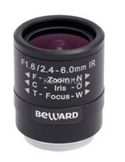 Объектив мегапиксельный вариофокальный Beward, Beward B02406VIR