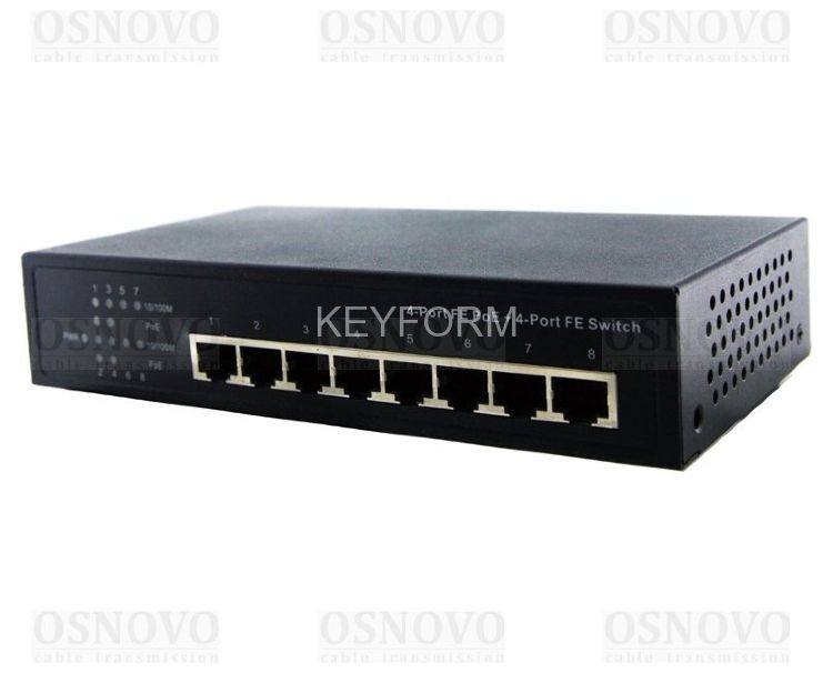 PoE коммутатор Fast Ethernet на 8 портов OSNOVO SW-20800/HB