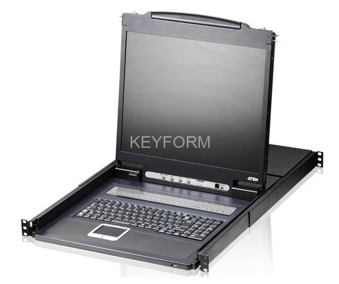 8-портовый KVM-переключатель с ЖК-дисплеем 19'' Slideaway ATEN CL1308NR