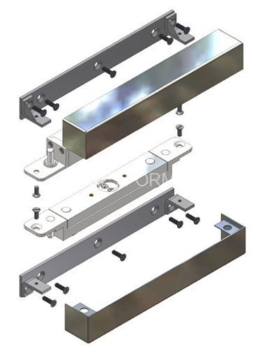 Комплект монтажа электромагнитного замка Экскон MK AL-400S (серый)