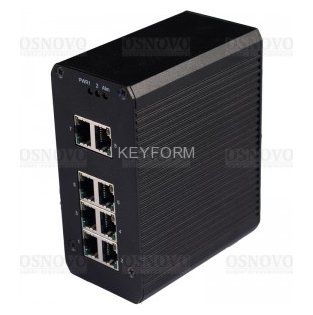 Промышленный PoE коммутатор Fast Ethernet на 8 портов OSNOVO SW-20800/IB