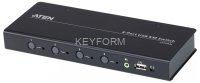 4-портовый USB КМ-переключатель с функцией Boundless Switching (кабели включены) ATEN CS724KM