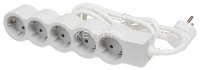 Удлинитель серии &quot;Стандарт&quot;  5 x 2К+З с кабелем 5 м., цвет: бело-серый Legrand 694571