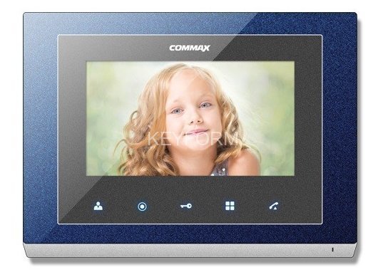 Монитор домофона цветной с функцией «свободные руки» Commax CMV-70S (синий)