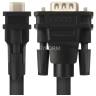 Greenconnect Кабель SVGA 5.0м чёрный, позолоченные контакты, ферритовые кольца, OD8.0mm. 15M / 15M Premium GCR-VM2VM2-5.0m, 28/28 AWG, двойной экран Greenconnect VGA (m) - VGA (m) 5м
