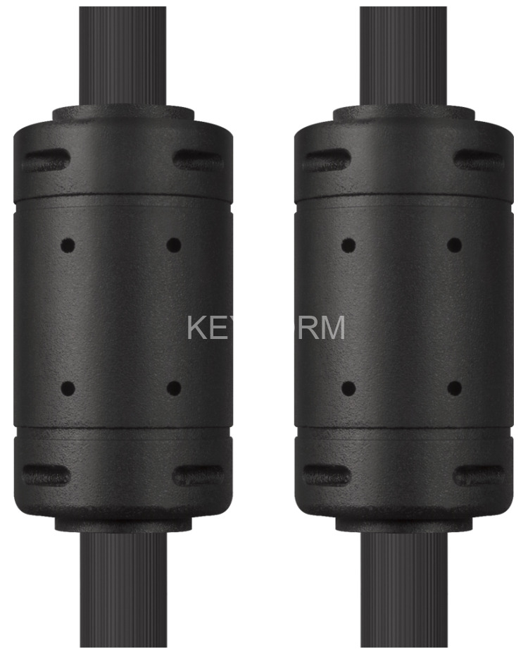 Greenconnect Кабель SVGA 5.0м чёрный, позолоченные контакты, ферритовые кольца, OD8.0mm. 15M / 15M Premium GCR-VM2VM2-5.0m, 28/28 AWG, двойной экран Greenconnect VGA (m) - VGA (m) 5м