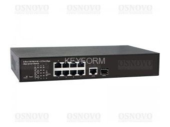 Управляемый PoE коммутатор Fast Ethernet на 8 портов OSNOVO SW-60811/MB