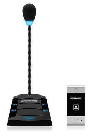 Устройство переговорное клиент-кассир, дуплексное STELBERRY S-425
