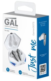 Наушники беспроводные GAL TW-5500 белый GAL TW-5500 White