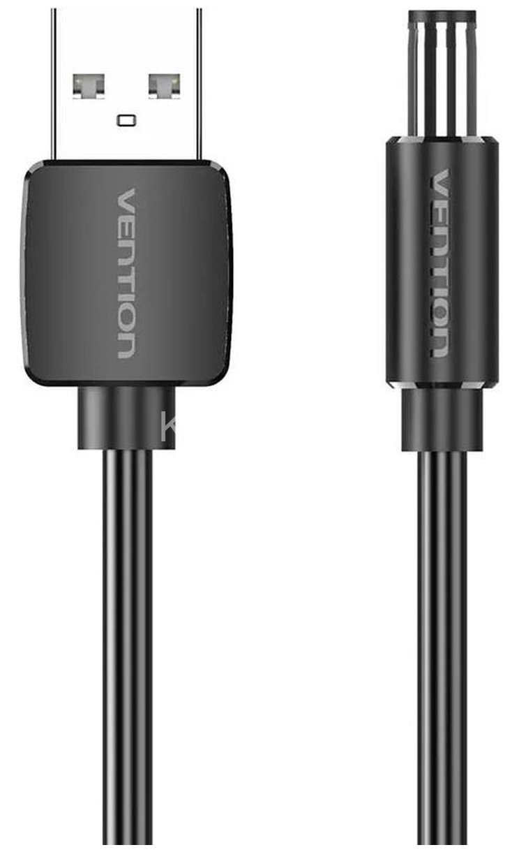 Кабель Vention USB AM/DC-jack 5.5мм M - 1.5м Чёрный Vention CEYBG