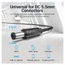 Кабель Vention USB AM/DC-jack 5.5мм M - 1.5м Чёрный Vention CEYBG