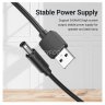 Кабель Vention USB AM/DC-jack 5.5мм M - 1.5м Чёрный Vention CEYBG
