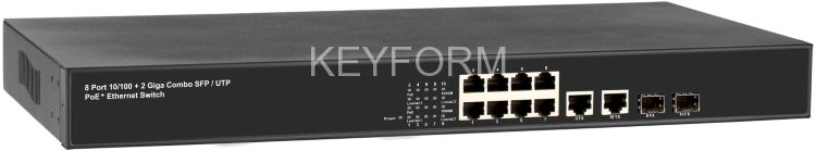 PoE коммутатор Fast Ethernet на 10 портов OSNOVO SW-60822/B