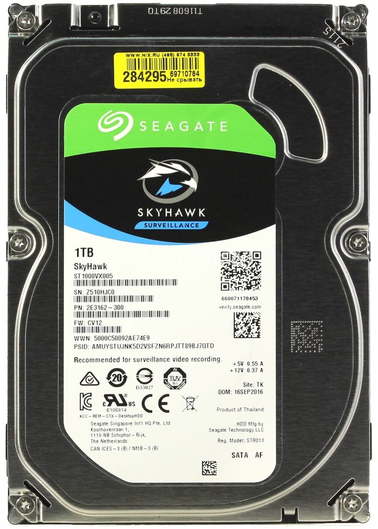 HDD 1000 GB (1 TB) SATA-III SkyHawk (ST1000VX005)