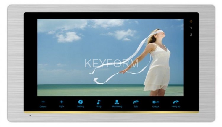 Монитор видеодомофона цветной Optimus VM-10 (серебро)