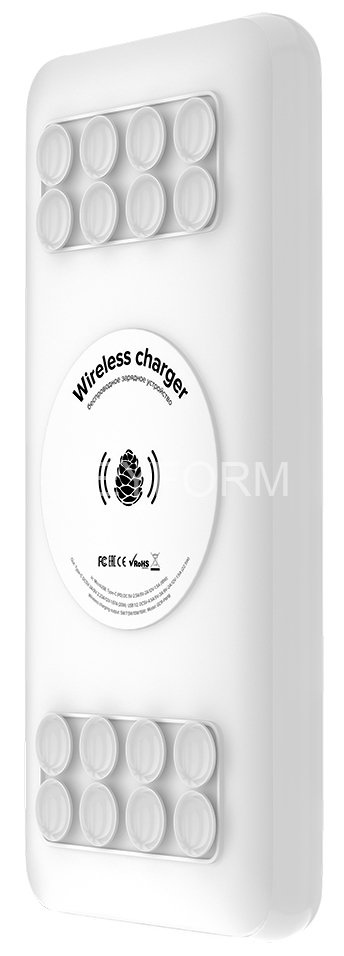 GCR PowerBank на 20000mAh беспроводная зарядка Qi с креплением 15W + QC 3.0 + PD 18W, белый, GCR-55039 Greenconnect GCR-55039