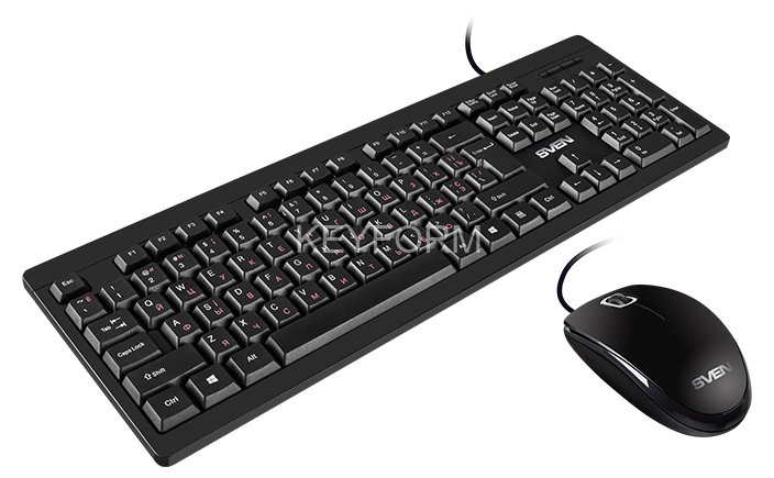 Набор клавиатура+мышь SVEN KB-S320C черный (104 кл., 1000DPI, 2+1кл.) Sven SV-020613