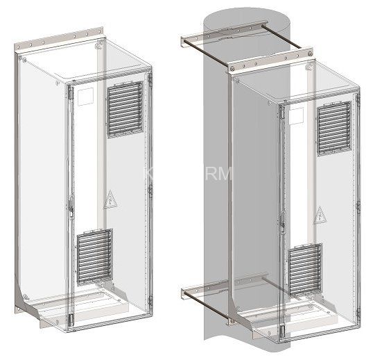 Крепление ТШ-9 на опору