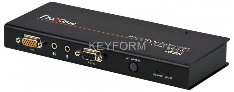 Удлинитель консоли (клав./мышь PS/2 +мон.+аудио+RS232) на 300м ATEN CE370