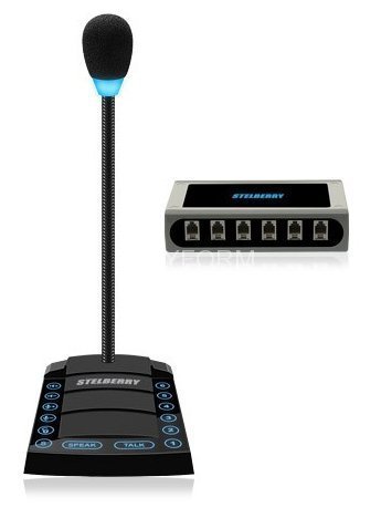 Устройство переговорное клиент-кассир, дуплексное STELBERRY S-760