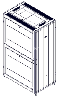 Монтажный шкаф Systeme Electric, серия Uniprom, 42U-750/1200, боковые панели 4шт, черный SYSTEME ELECTRIC UR3350
