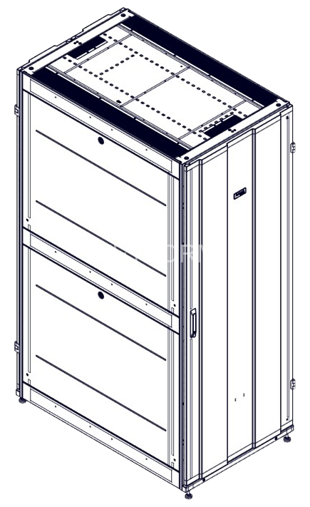 Монтажный шкаф Systeme Electric, серия Uniprom, 42U-750/1200, боковые панели 4шт, черный SYSTEME ELECTRIC UR3350