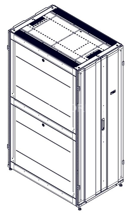 Монтажный шкаф Systeme Electric, серия Uniprom, 42U-750/1200, боковые панели 4шт, черный SYSTEME ELECTRIC UR3350