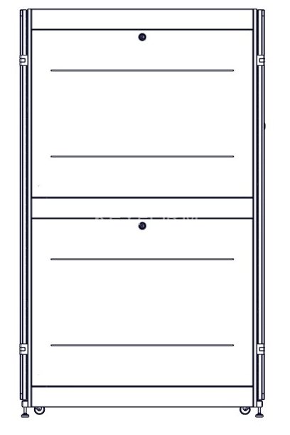 Монтажный шкаф Systeme Electric, серия Uniprom, 42U-750/1200, боковые панели 4шт, черный SYSTEME ELECTRIC UR3350