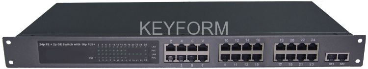 PoE коммутатор Fast Ethernet на 24 портов OSNOVO SW-62422/B