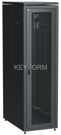 ITK LINEA N 38U 600х1000мм перф. пер. дв. зад. перф. чер. ITK LN05-38U61-PP