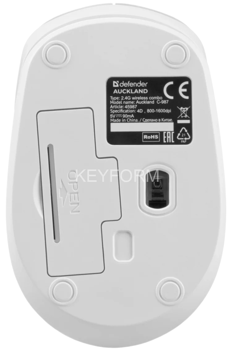 Defender Беспроводной набор Auckland C-987 RU,белый,полноразмерный Defender 45987