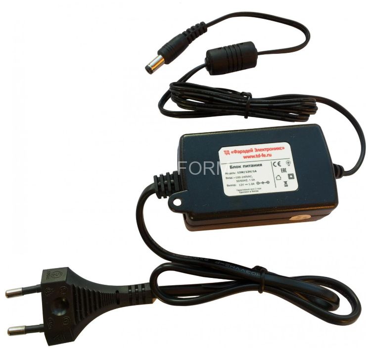 Импульсный блок питания в пластиковом корпусе FARADAY 12W/12V/1A