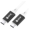 GCR Кабель USB 3.1 Type C-С 1.0m белый, 100W/20V/5A, M/M, TPE, AL сase черный, белый ПВХ, экран, армированный, GCR-50866 Кабель Greenconnect 1 м (GCR-50866)