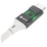 GCR Кабель USB 3.1 Type C-С 1.0m белый, 100W/20V/5A, M/M, TPE, AL сase черный, белый ПВХ, экран, армированный, GCR-50866 Кабель Greenconnect 1 м (GCR-50866)