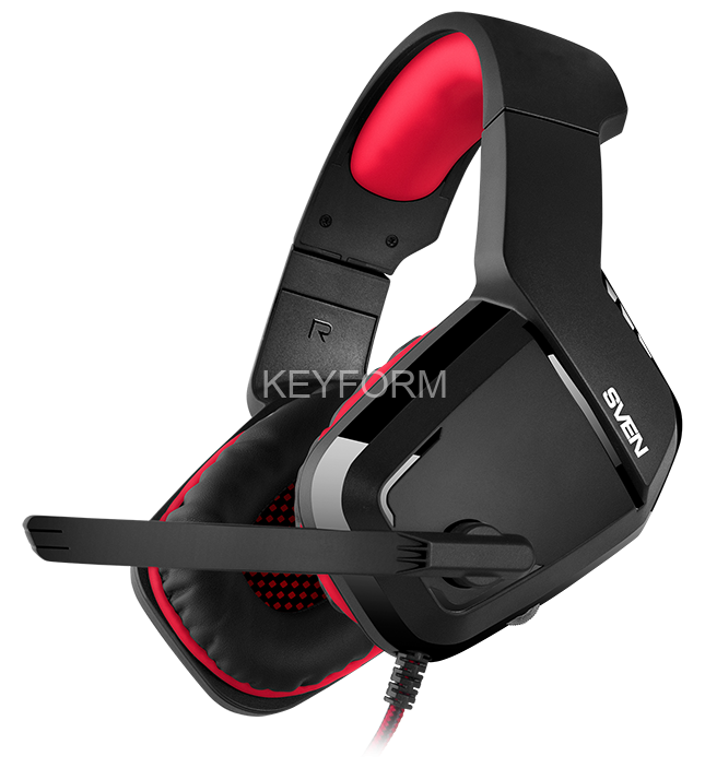 Игровые наушники с микрофоном SVEN AP-G858MV, черный-красный Sven SV-017514