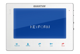 Монитор видеодомофона Quantum, Quantum QM-720C (белый)