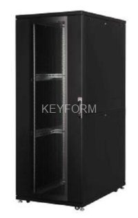 42U 19'' Шкаф серии DYNAmax Ш=800мм Г=1000мм, цв.черный LANDE LN-SR42U8010-BL-CFAA