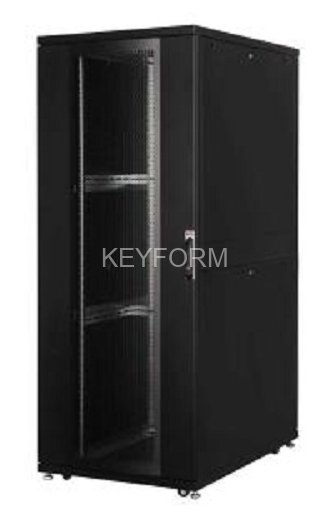 42U 19'' Шкаф серии DYNAmax Ш=800мм Г=1000мм, цв.черный LANDE LN-SR42U8010-BL-CFAA