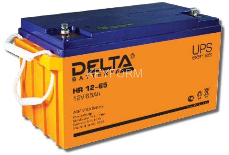 Аккумулятор герметичный свинцово-кислотный Delta HR 12-65
