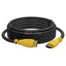 GCR Кабель 15.0m HDMI 2.0, желтые коннекторы, HDR 4:2:0, Ultra HD, 4K 60 fps 60Hz/5K*30Hz, 3D, AUDIO, 18.0 Гбит/с, 28/28 AWG, 3 X экран Кабель Greenconnect 15.0m HDMI 2.0, 15.0m