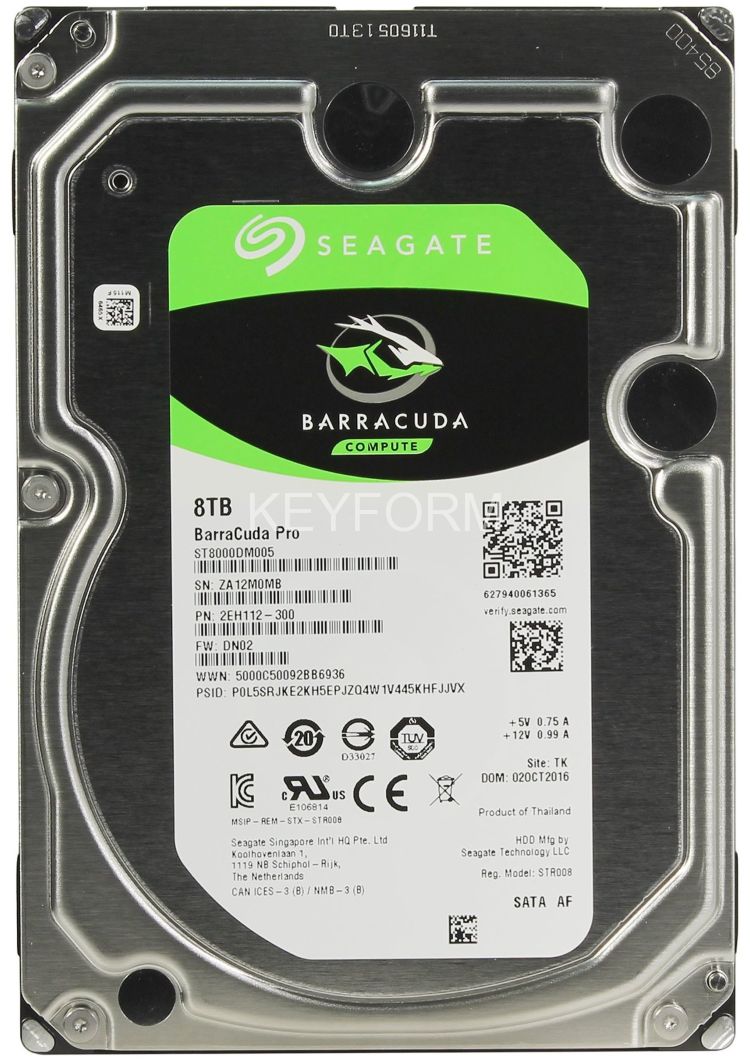 HDD 8000 GB (8 TB) SATA-III Barracuda (ST8000DM005)