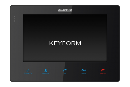 Монитор видеодомофона Quantum, Quantum QM-720C (черный)