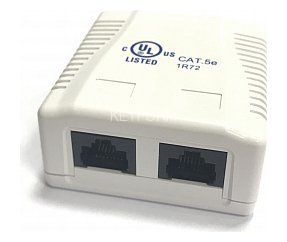 RJ-45-2 (8P8C) CAT5e, 2 выхода