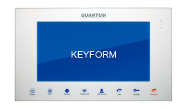 Монитор видеодомофона Quantum, Quantum QM-H100C (белый)