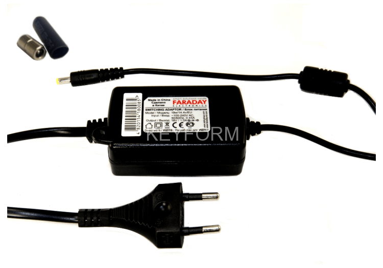Блок питания FARADAY 19W/14.4V/EU с коннектором Y700055