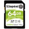 Карта памяти Kingston 64GB SDXC Canvas Select Plus 100R C10 UHS-I U1 V10 Kingston SDS2/64GB