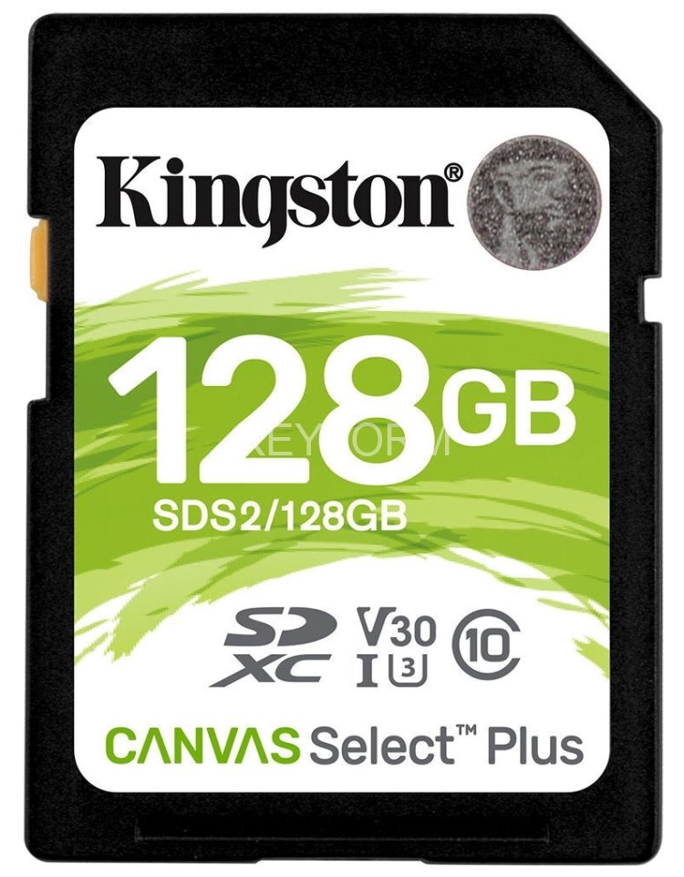 Карта памяти  Kingston 128GB SDXC Canvas Select Plus 100R C10 UHS-I U3 V30 Kingston SDS2/128GB