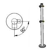 Praktika Стойка ограждения с 2-мя полупетлями Г-образная